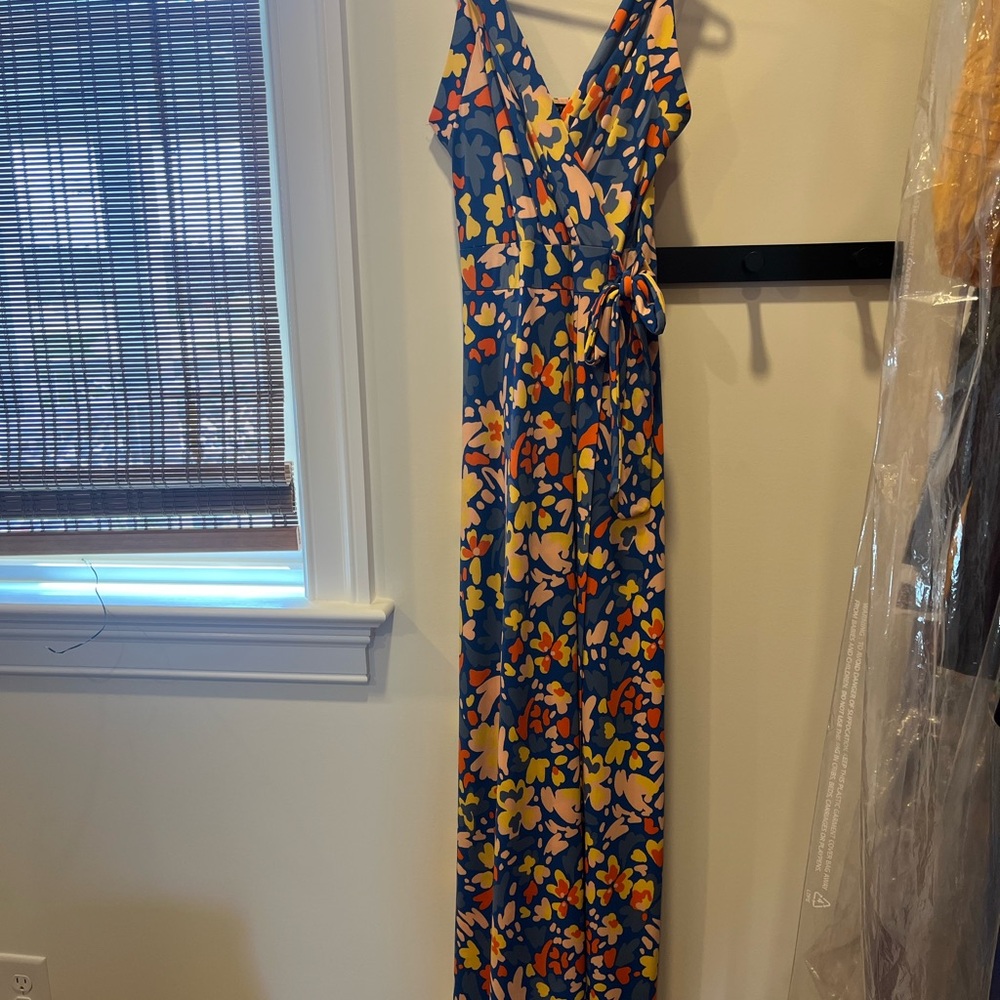 41 Hawthorne Floral Maxi Dress with Tie Waist